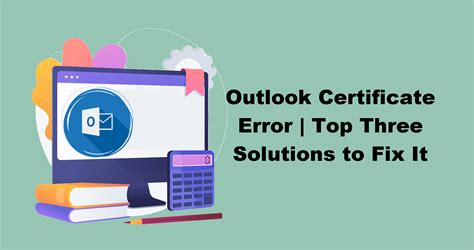 outlook certificate storage not working